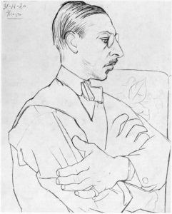 Stravinsky by Picasso Stravinsky as drawn by Picasso in Paris on 31 December 1920